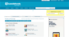 Desktop Screenshot of cuandodonde.com
